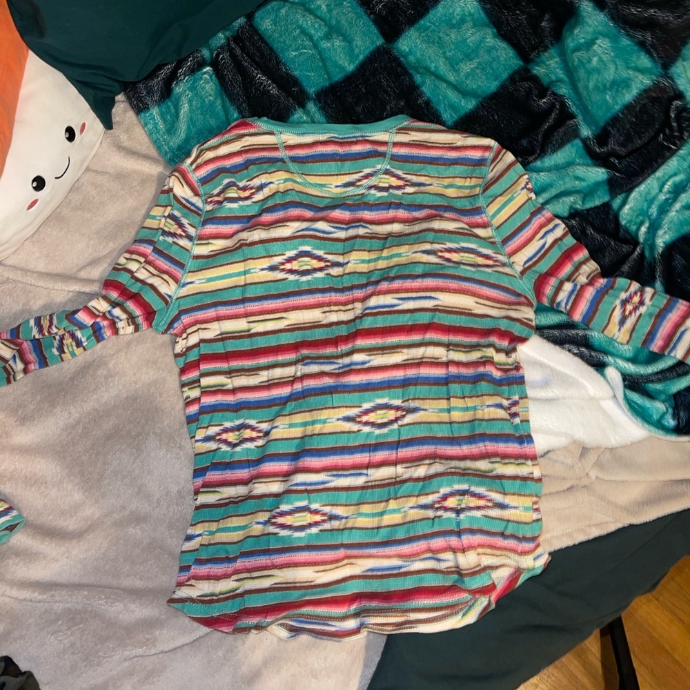 Chaps Multicolor Striped Top - Picture 3 of 4